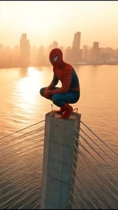Spider-Man in Mumbai — CGI × AI