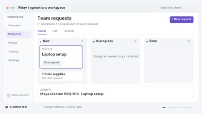 Web apps & portals illustrative interface