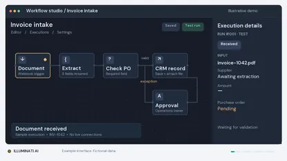 Agentic systems & workflows illustrative interface